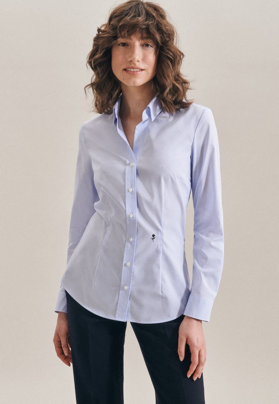 Open Kent in Light Blue Pinstripe