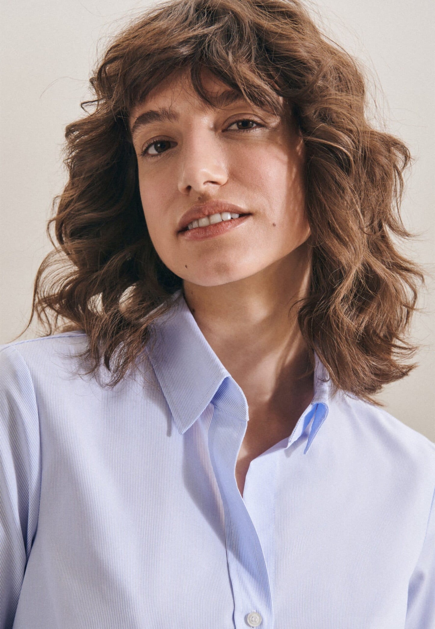 Open Kent in Light Blue Pinstripe
