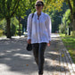witte bloes met inuit print groenland eskimo boho