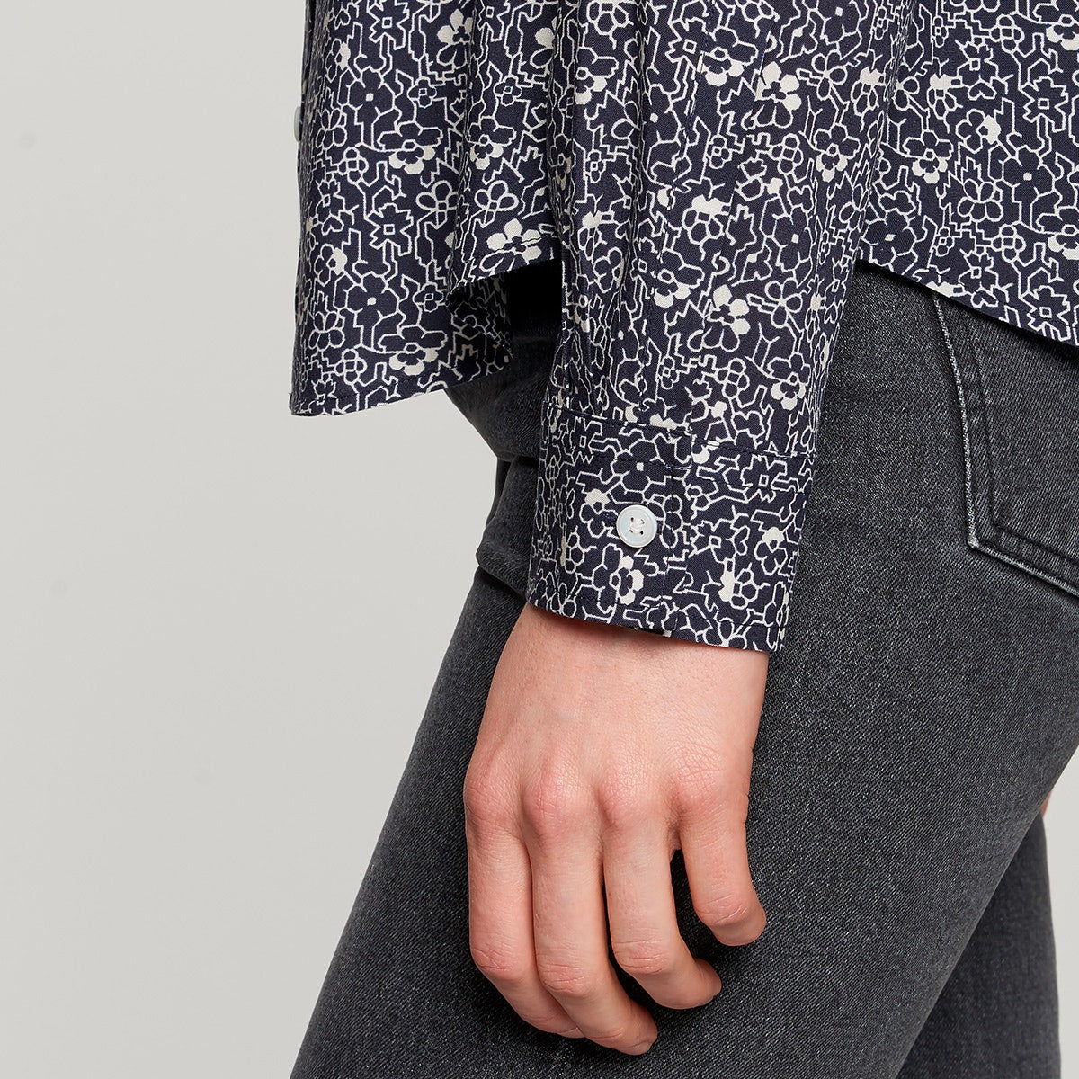bloes liberty print mouw